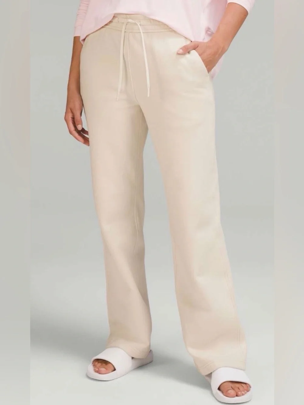 Lululemon Loungeful Straight Leg Pants White Opal Size 10